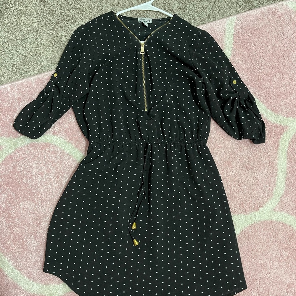 FINAL PRICE SALE*Black polka dot dress